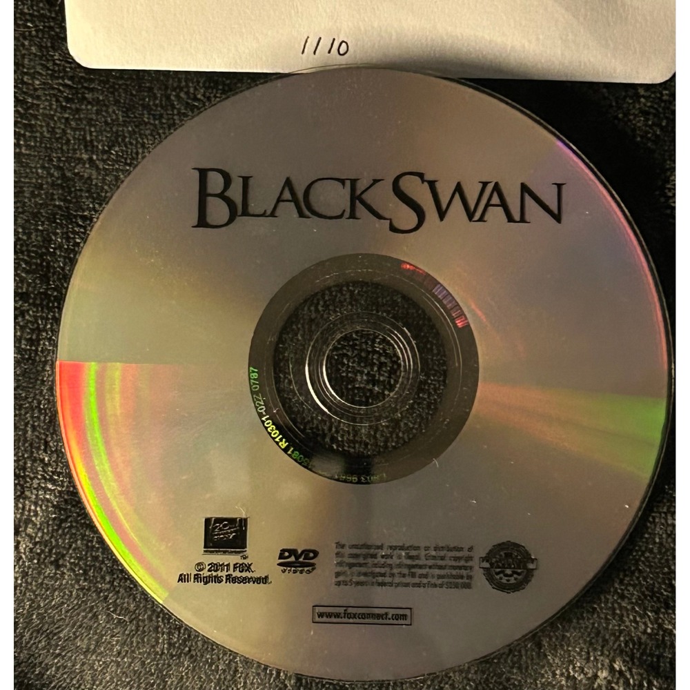 Black Swan DVD Natalie Portman Mila Kunis Thriller Tested Works Disc Only - Picture 3 of 3